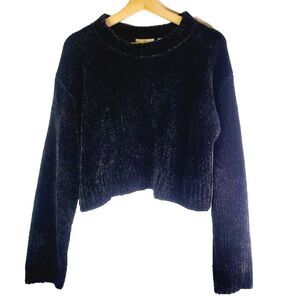 Cheap Monday Chenille Black Cropped Sweater